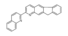 2-quinolin-2-yl-10H-indeno[1,2-g]quinoline结构式