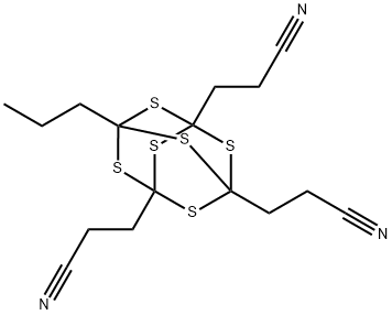 7-Propyl-2,4,6,8,9,10-hexathiaadamantane-1,3,5-tripropiononitrile picture