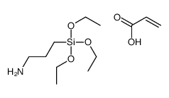 acrylic acid, compound with 3-(triethoxysilyl)propylamine (1:1) Structure