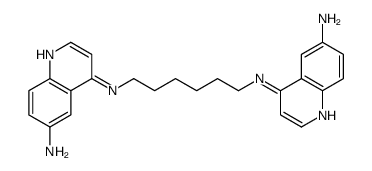 N,N'-Bis(6-amino-4-quinolinyl)-1,6-hexanediamine structure