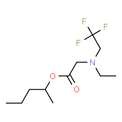N-Ethyl-N-(2,2,2-trifluoroethyl)glycine 1-methylbutyl ester Structure