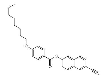 (6-cyanonaphthalen-2-yl) 4-octoxybenzoate结构式