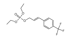phosphoric acid diethyl ester 3-(4-trifluoromethylphenyl)allyl ester结构式
