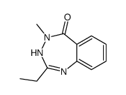 2-ethyl-4-methyl-3H-1,3,4-benzotriazepin-5-one结构式