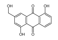 1,5-Dihydroxy-3-hydroxymethyl-9,10-anthraquinone结构式