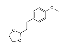 2-[2-(4-methoxyphenyl)ethenyl]-1,3-dioxolane结构式