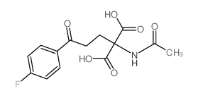 2-acetamido-2-[3-(4-fluorophenyl)-3-oxo-propyl]propanedioic acid Structure