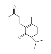 (6S)-3-methyl-2-(3-oxobutyl)-6-propan-2-ylcyclohex-2-en-1-one结构式