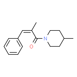 Piperidine, 4-methyl-1-(2-methyl-1-oxo-3-phenyl-2-propenyl)- (9CI)结构式