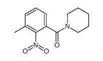 Piperidine, 1-(3-methyl-2-nitrobenzoyl)- (9CI) structure