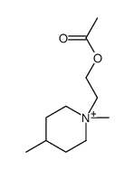 2-(1,4-dimethylpiperidin-1-ium-1-yl)ethyl acetate Structure