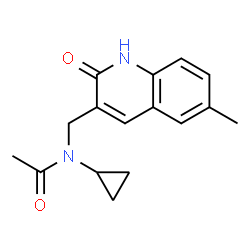 Acetamide, N-cyclopropyl-N-[(1,2-dihydro-6-methyl-2-oxo-3-quinolinyl)methyl]- (9CI)结构式