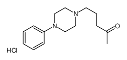 5-(4-phenyl-1-piperazinyl)pentan-2-one hydrochloride Structure