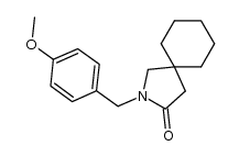 2-(4-methoxybenzyl)-2-azaspiro[4.5]decan-3-one Structure