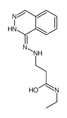 N-ethyl-3-(2-phthalazin-1-ylhydrazinyl)propanamide结构式