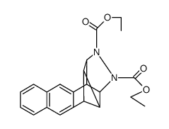 1,3a,4,10b,10c,10d-hexahydro-1,4-cyclo-cyclopropa[de]naphtho[2,3-g]cinnoline-2,3-dicarboxylic acid diethyl ester结构式
