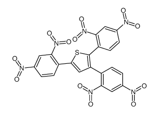 2,3,5-tris(2,4-dinitrophenyl)thiophene结构式