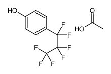 acetic acid,4-(1,1,2,2,3,3,3-heptafluoropropyl)phenol Structure