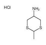 2-methyl-1,3-dithian-5-amine,hydrochloride结构式