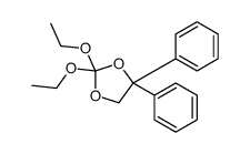 2,2-diethoxy-4,4-diphenyl-1,3-dioxolane结构式