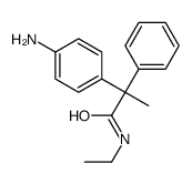 2-(4-aminophenyl)-N-ethyl-2-phenylpropanamide结构式