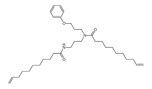 Undec-10-enoic acid (3-phenoxy-propyl)-(3-undec-10-enoylamino-propyl)-amide结构式