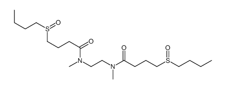 4-butylsulfinyl-N-[2-[4-butylsulfinylbutanoyl(methyl)amino]ethyl]-N-methylbutanamide Structure