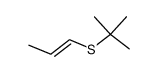 (E)-t-butyl 1-propenyl sulfide结构式