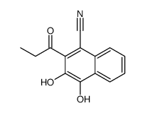 3,4-dihydroxy-2-propanoylnaphthalene-1-carbonitrile Structure