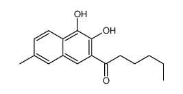 1-(3,4-dihydroxy-7-methylnaphthalen-2-yl)hexan-1-one结构式