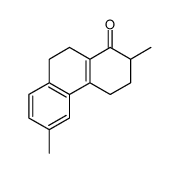 2,6-dimethyl-3,4,9,10-tetrahydro-2H-phenanthren-1-one结构式