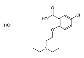 5-chloro-2-[2-(diethylamino)ethoxy]benzoic acid,hydrochloride结构式