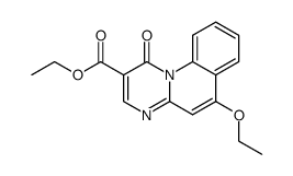 6-ethoxy-1-oxo-1H-pyrimido[1,2-a]quinoline-2-carboxylic acid ethyl ester结构式