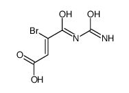 3-bromo-4-(carbamoylamino)-4-oxobut-2-enoic acid Structure
