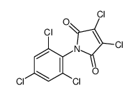 3,4-dichloro-1-(2,4,6-trichlorophenyl)pyrrole-2,5-dione Structure