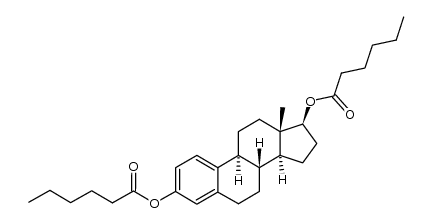 3.17β-dihexanoyloxy-estratriene-(1.3.5(10))结构式