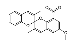 6'-methoxy-3,3'-dimethyl-8'-nitro-2,2'-spirobi[chromene]结构式