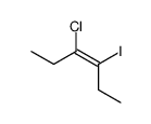 3-chloro-4-iodohex-3-ene Structure