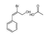 acetic acid,2-bromo-3-phenylprop-2-en-1-ol结构式