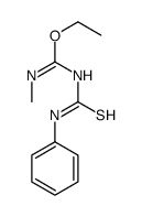 ethyl N'-methyl-N-(phenylcarbamothioyl)carbamimidate Structure