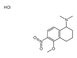 (5-methoxy-6-nitro-1,2,3,4-tetrahydronaphthalen-1-yl)-dimethylazanium,chloride结构式