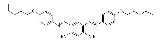 4,6-bis[(4-pentoxyphenyl)diazenyl]benzene-1,3-diamine Structure