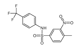 4-methyl-3-nitro-N-[4-(trifluoromethyl)phenyl]benzenesulfonamide Structure