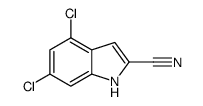 4,6-dichloro-1H-indole-2-carbonitrile Structure