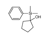 1-[dimethyl(phenyl)silyl]cyclopentan-1-ol Structure