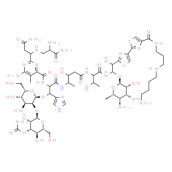 N1-[3-[(4-Aminobutyl)amino]propyl]-13-[(4-amino-4,6-dideoxy-α-L-talopyranosyl)oxy]-19-demethyl-12-hydroxybleomycinamide Structure