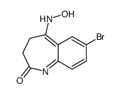 7-bromo-5-(hydroxyamino)-3,4-dihydro-1-benzazepin-2-one结构式