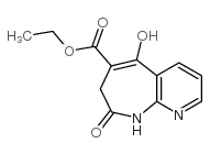 (Z)-5-羟基-8-氧代-8,9-二氢-7h-吡啶并[2,3-b]氮杂卓-6-羧酸乙酯结构式