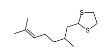 2-(2,6-dimethylhept-5-enyl)-1,3-dithiolane Structure