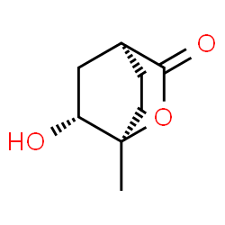 2-Oxabicyclo[2.2.2]octan-3-one, 6-hydroxy-1-methyl-, (1R,4S,6R)-rel- (9CI)结构式